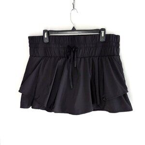 JoyLab High Rise Flowy Skort black ruffle active shorts XL